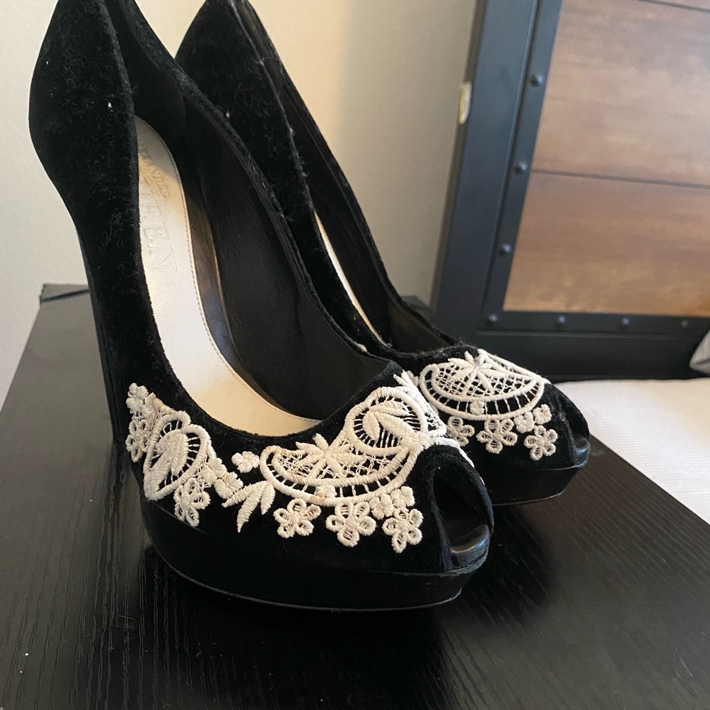 Alexander McQueen open toe heels